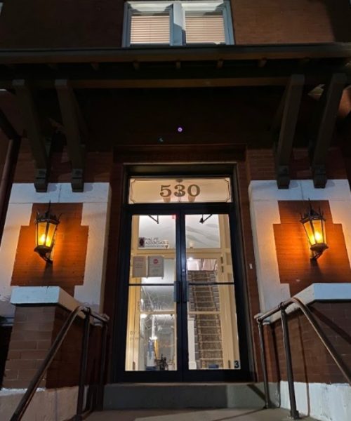 mc2 finance office outside night
